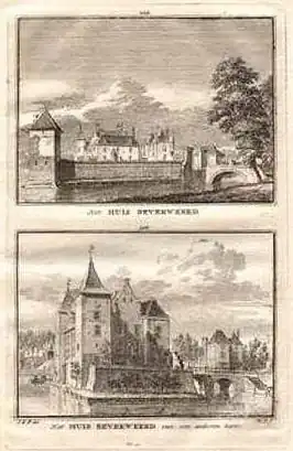Kasteel Beverweerd: Kopergravures van Hendrik Speelman naar tekeningen van Jan de Beijer (1745)