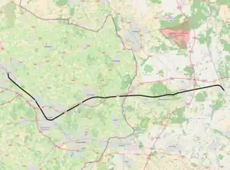Spoorlijn Almelo - Salzbergen op de kaart