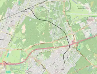 Spoorlijn De Bilt - Zeist op de kaart