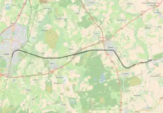 Spoorlijn Gasselternijveen - Assen op de kaart