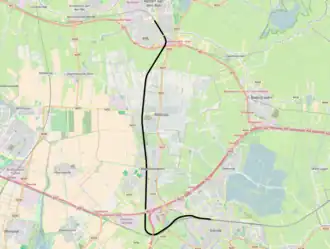 Spoorlijn Gouda - Alphen aan den Rijn op de kaart