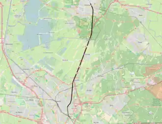 Spoorlijn Hilversum - Lunetten op de kaart