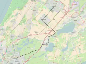 Spoorlijn Hoofddorp - Leiden Heerensingel op de kaart
