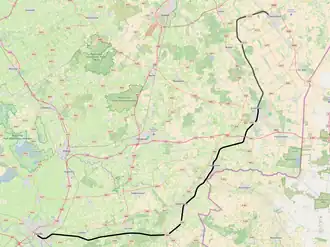 Spoorlijn Zwolle - Stadskanaal op de kaart