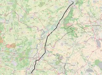 Spoorlijn Maastricht - Venlo op de kaart