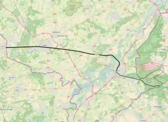 Spoorlijn Budel - Vlodrop op de kaart