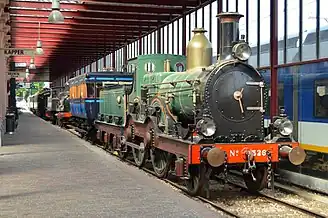 Loc SS 326 (ex-NS 1326) opgesteld in Het Spoorwegmuseum.