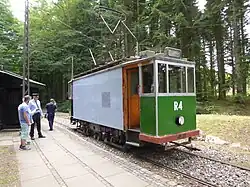 Railreinigmotorwagen 711 uit Duisburg (Duitsland; bouwjaar 1949).
