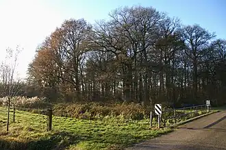 De locatie van het kasteel