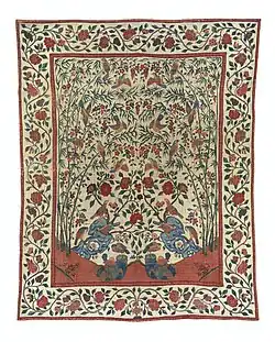 Sprei van sits, gewatteerd en doorgestikt, Rijksmuseum