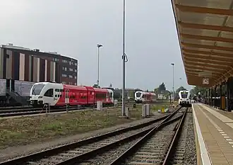 Perron en Spurt-treinstellen van Arriva