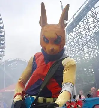 Squad tijdens de W.A.B & The SkunX Fan Day in Walibi Belgium