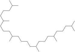 Structuurformule van squalaan