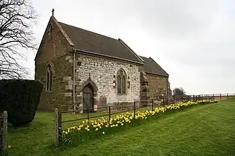 De aan de heilige Leonardus gewijde parochiekerk