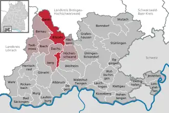 Kaart van St. Blasien