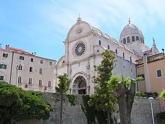 De St. Jacobuskathedraal te Šibenik.