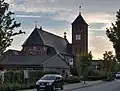 De St. Carolus-Borromeüskerk (1914) in de buurtschap Büren in de gemeente Stadtlohn