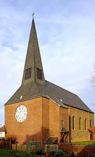 De St.Pankratius kerk in Ederen