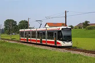 Lagevloertram #123