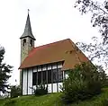 Evang.-lutherse kapel, bouwjaar 1956, St. Jan, Mielenhausen (Oberdorf)