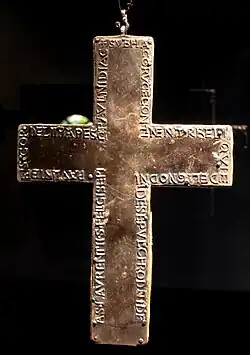 Achterkant met tekst