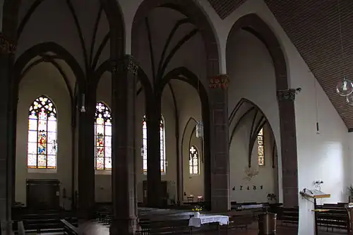 Het oude deel van de kerk