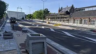 Nieuwe brug in aanbouw