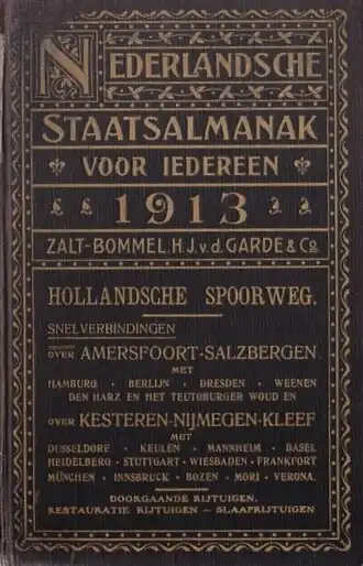 Nederlandsche Staatsalmanak voor iedereen, 1913
