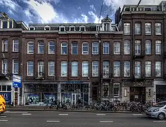 Situatie maart 2016. Nr 155 is het linkerdeel van de sportschool