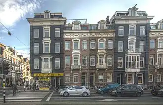 De hoek van de Stadhouderskade en de Van Woustraat, januari 2016