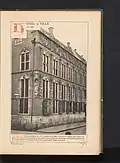 Foto van het stadhuis, ca. 1881