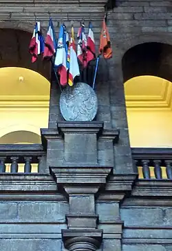 Galerij met bevrijdingsvlaggen uit 1944