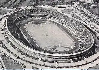 Het stadion omstreeks 1965