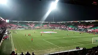 Goffertstadion voor aanvang van een wedstrijd