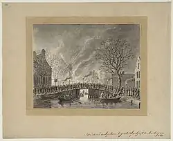 Brug op een tekening uit circa 1761