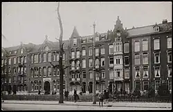 Noordelijke gevelwand in 1910