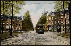 Tram 2 tussen plantsoentjes (1913)