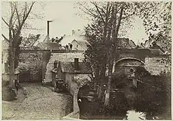 Sint-Pieterspoort, veldzijde (april 1869)