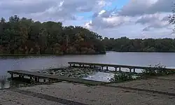 Een van de vijvers in het Stadspark