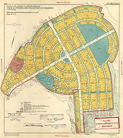 De plattegrond uit 1943