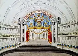 De schouwburgzaal in 1846 (Ph. van Gulpen)