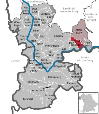 Kaart van Stadtprozelten