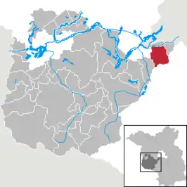 Kaart van Stahnsdorf