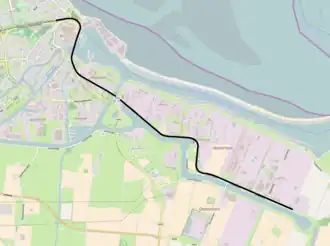 Stamlijn Delfzijl op de kaart