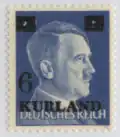 Postzegel, Kurland 1945