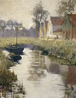 Houses by a Canal, Rijsoord