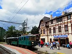 Historische trein in Starý Smokovec