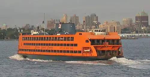 Veerboot tussen Manhattan en Staten Island
