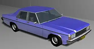 Holden HX Statesman uit 1976.