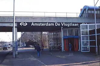 Station De Vlugtlaan in 1989